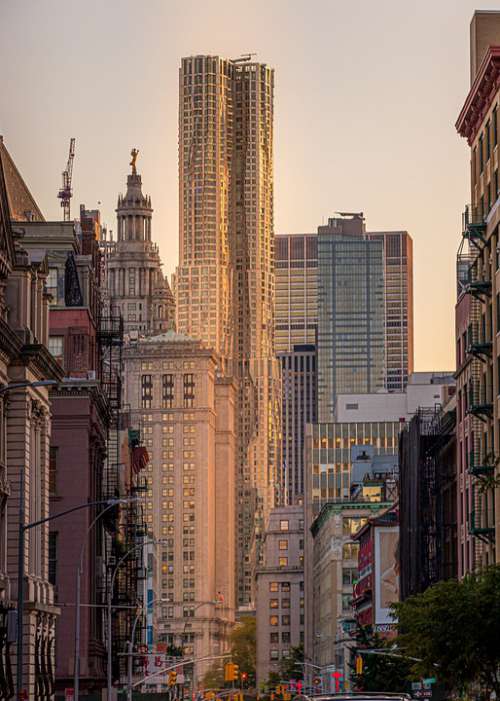 Usa New York City View Architecture Photo Sky