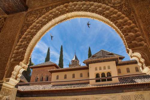 Spain Granada Alhambra Andalusia Palace Building