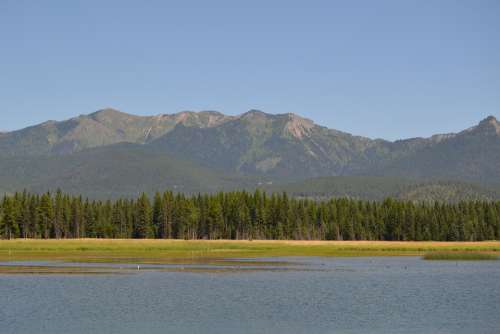 Lake Mountains Nature Landscape Water Summer