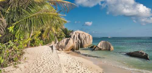 Seychelles La Digue Seychellen Sea An Island Beach
