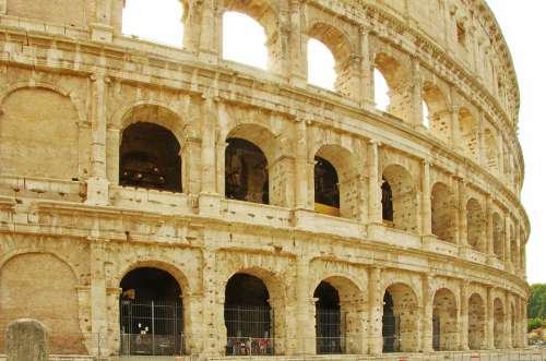 Italy Rome Coliseum Antique Monument Building