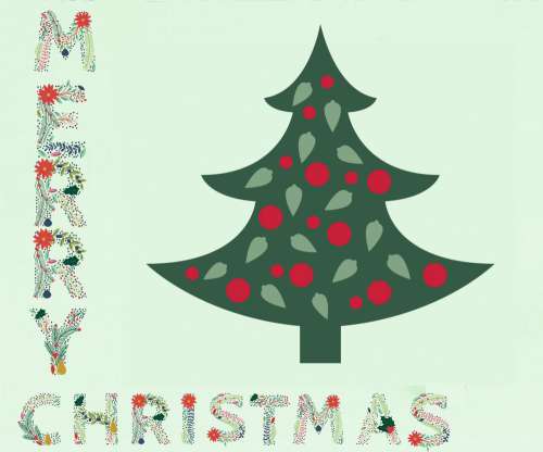 Christmas Tree Greeting Card