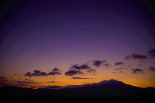 morning dawn mountain clouds sunrise