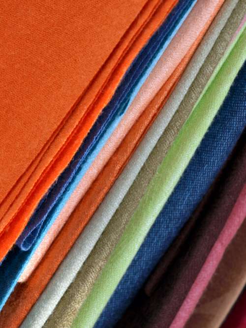 fabric swatches colorful sample cloth