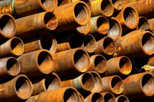 rusted pipes background pattern circles