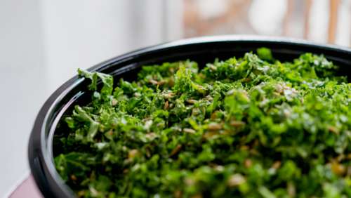 kale salad food plate diet