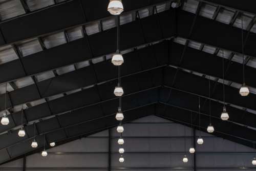 building ceiling abstract interior light