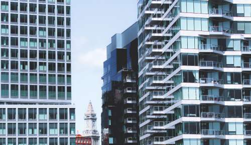 city building windows urban architecture