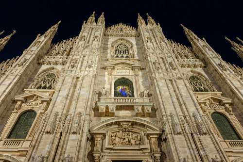 Perspective View of Duomo Milano