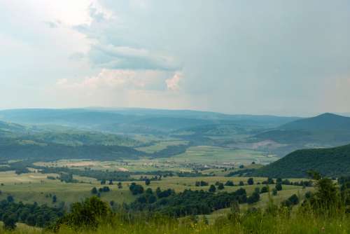 Landscape Mountain View in Romania