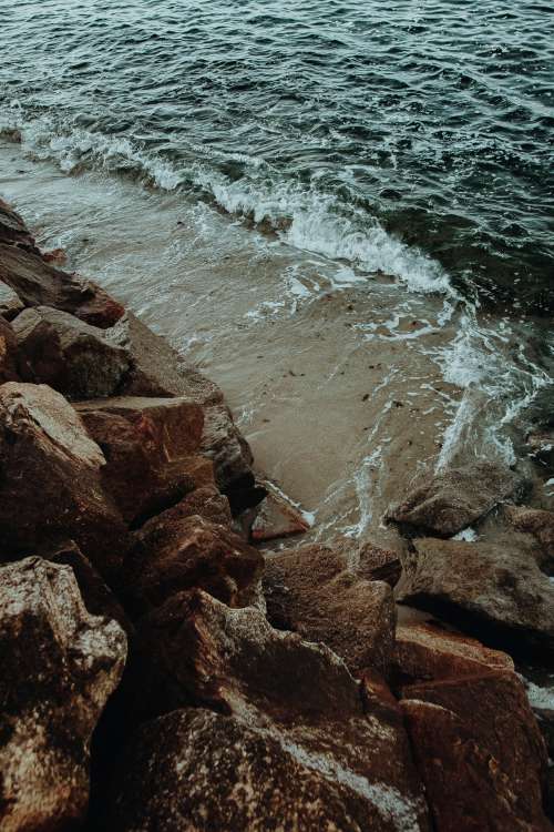 Seawater On Cement Platform Photo