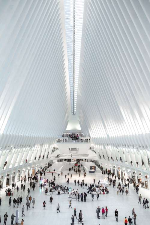 Busy World Trade Centre Station Photo