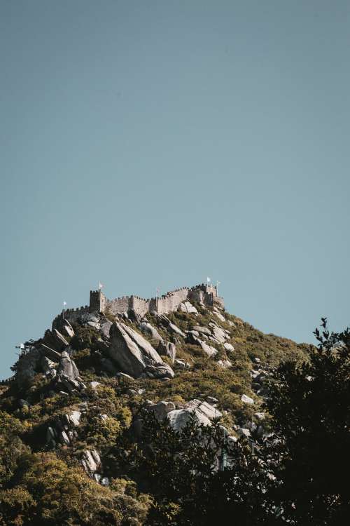 Curvy Castle Walls Photo