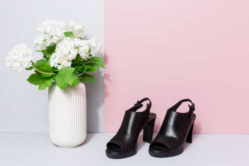 Heels And Flowers Photo
