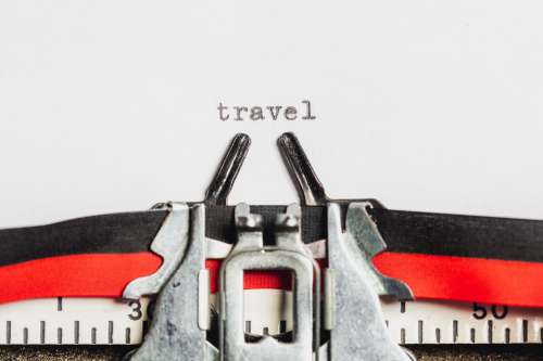 Travel On A Typewriter Machine Photo