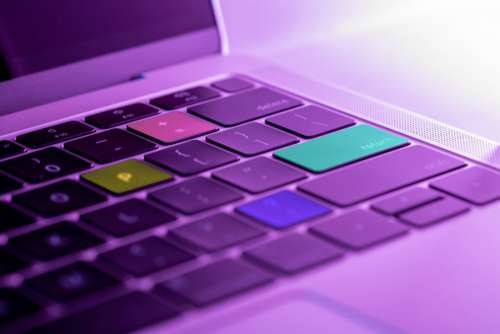 Colorful Laptop Keys Free Photo 
