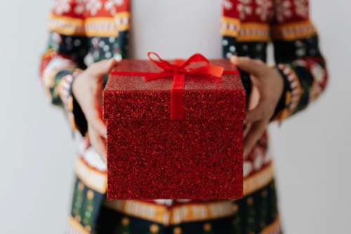 Man With Red Gift