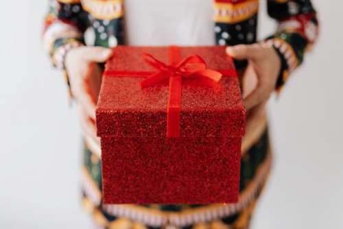 Man With Red Gift