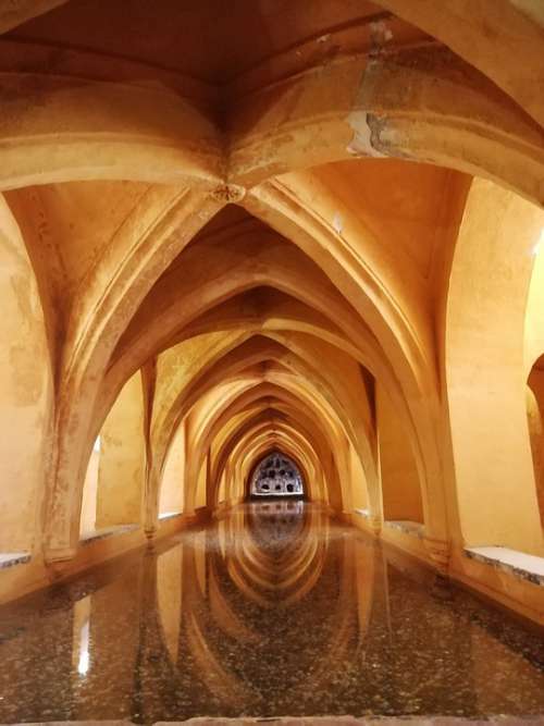 Spain Castle Warm Orange Water