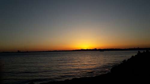 Sunset Marine Sky In The Evening Twilight Throat