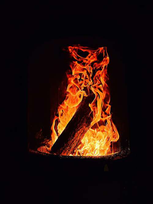 Fire Fireplace Heat Burn Hot Flame Smoke Wood