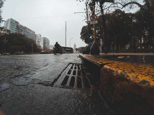 Sewer Congress Buenosaires Argentina Sidewalk