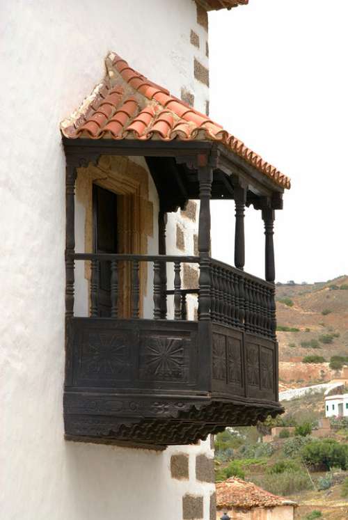 Balcony Canary Spain Architecture
