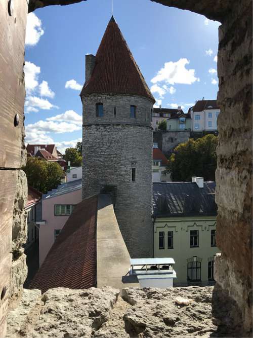 Old Town City Tallinn Estonia Reval