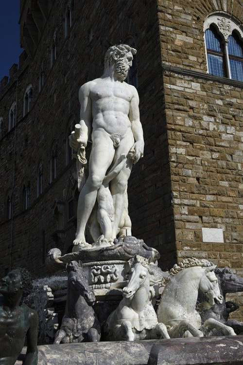 Florence Art Neptune Fountain Sculpture