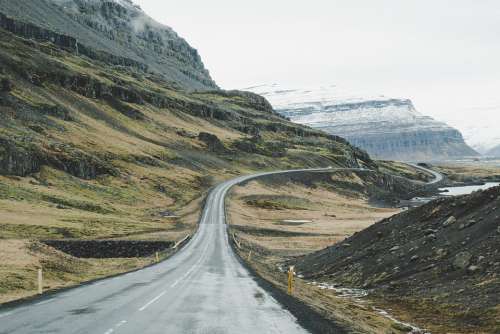 Iceland Road Ringroad Nature Mountains Away