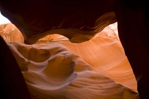Antelope Canyon Sandstone Arizona Usa Erosion Rock