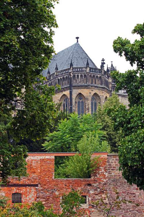 Magdeburg Church Historic Center City Wall