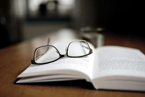 Book Read Glasses Reading Glasses Literature