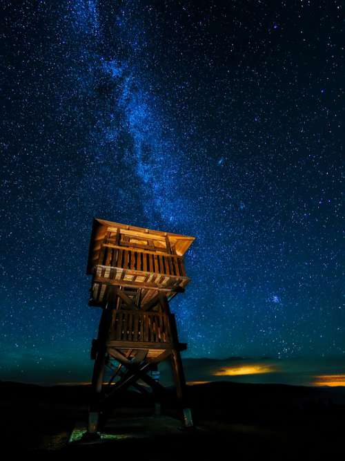 Sky Milky Way Cosmos Night Dark Space Astronomy