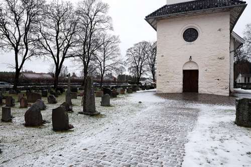 Church Cemetery Graveyard Religion Landscape Faith