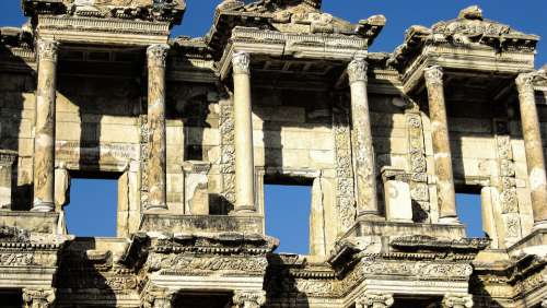 Ruin Antique Architecture Ephesus World Heritage