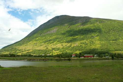 Norway Mountain Landscape Nature Water Sky