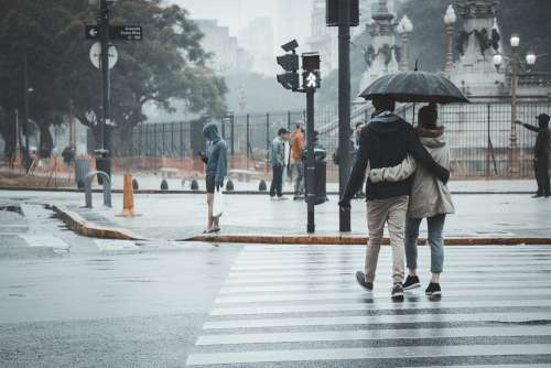 Couple Rain Sunshade Umbrella Romantic