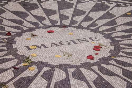 Imagine Central Park New York Lennon John Lennon