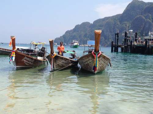 Boats Thailand Blue Water