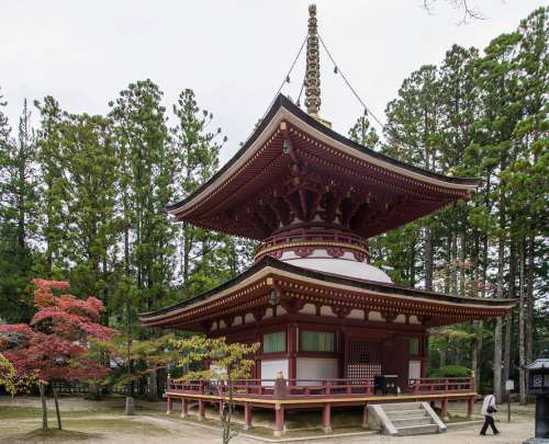 Japan Koyasan Pagoda Buddhism Religion Temple