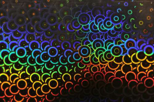 Abstract Neon Circles