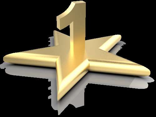 Isolated Gold Star One