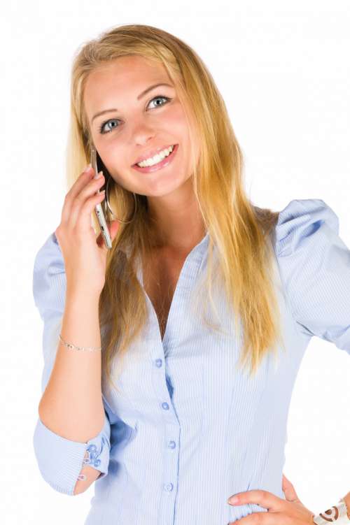 Woman Talking On A Phone