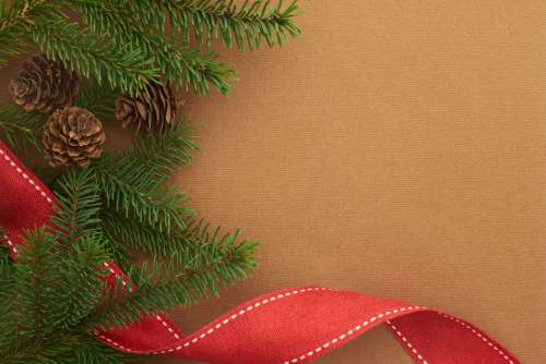 seasonal backgrounds christmas flat lay ribbon