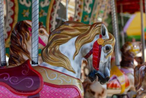 carousel fair ride fun horse
