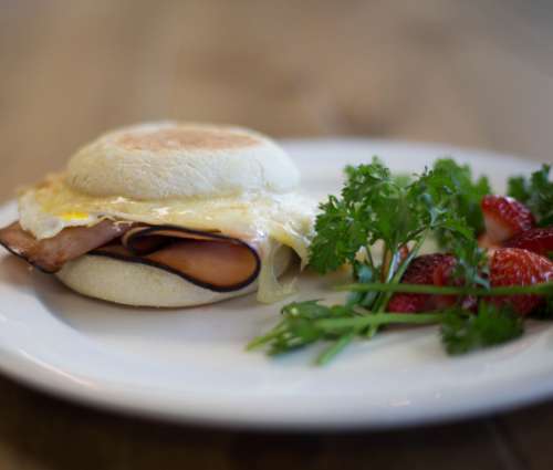 breakfast sandwich food egg ham