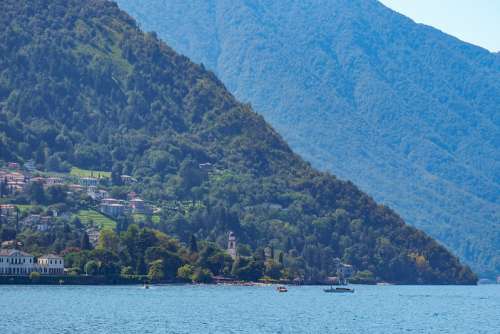 Landscapes Around Famous Lake Como in Northern Italy