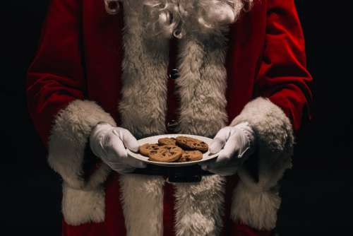 Sharing Santa Photo