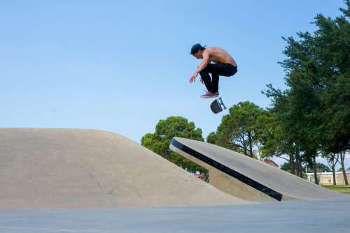 Kickflip At The Skatepark Photo